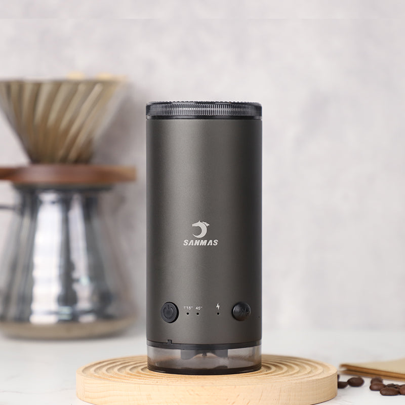 Portable electric coffee grinder